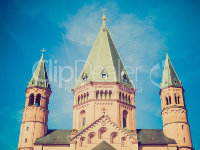 retro look mainz cathedral