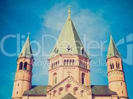 retro look mainz cathedral