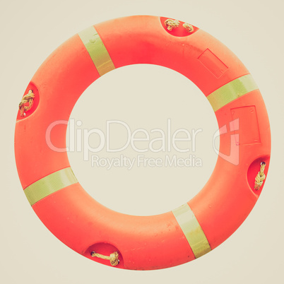 retro look lifebuoy