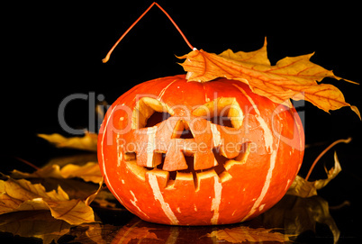 Halloween - old jack-o-lantern