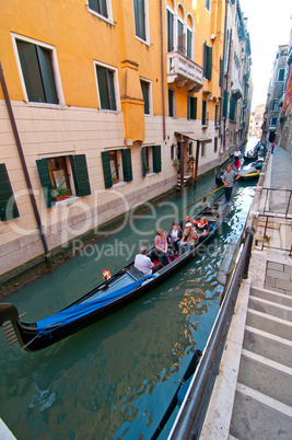 venice italy gondolas on canal