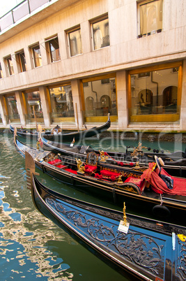 venice italy gondolas on canal