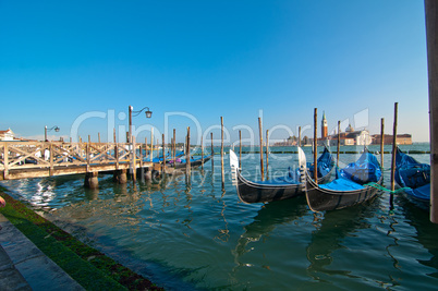 venice italy pittoresque view of gondolas