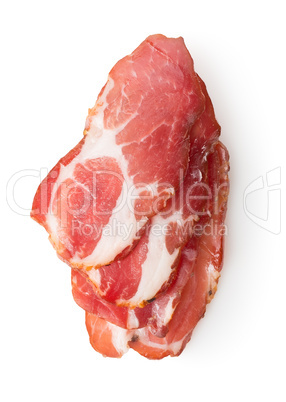 Bacon isolated on white