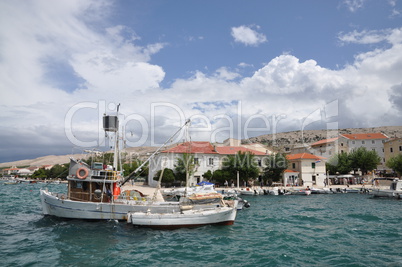 Boote bei Pag, Kroatien