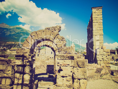 retro look roman theatre aosta