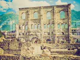 retro look roman theatre aosta