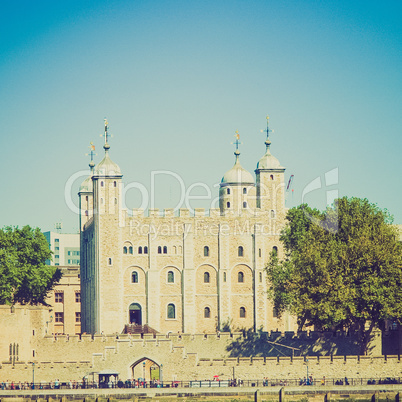 vintage look tower of london