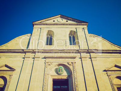 retro look turin cathedral