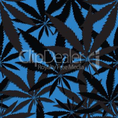 wallpaper with leaves of cannabis