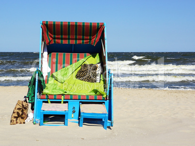 Strandkorb am Meer