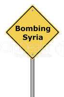 Warning Sign Bombing Syria