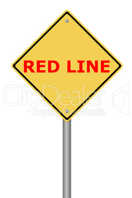 Warning Sign Red Line