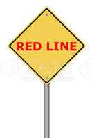 Warning Sign Red Line