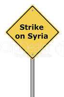 Warning Sign Strike on Syria