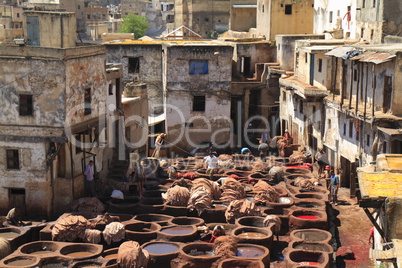 Tanneries in Fes