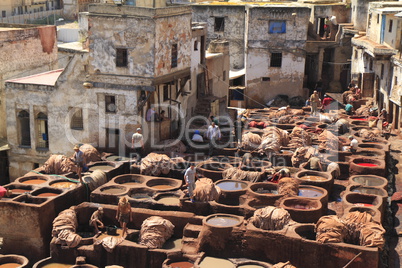 Tanneries in Fes