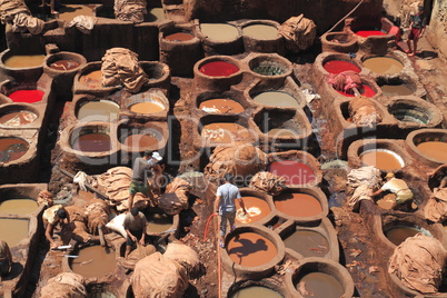 Tanneries in Fes