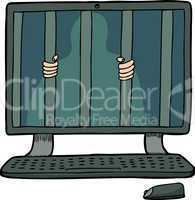 prisoner inside a computer