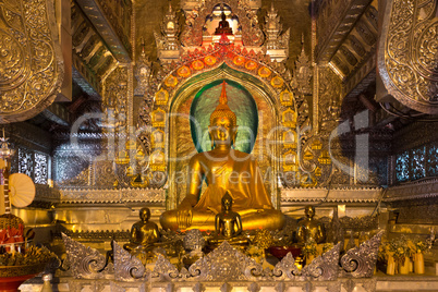 Gilded buddhist temple