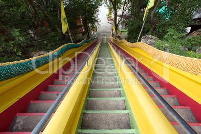buddhist temple stairs