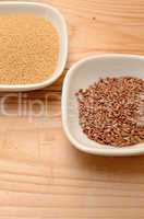 Amaranth and flaxseed