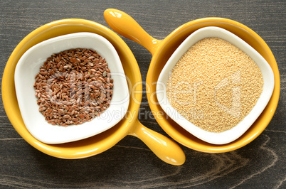 Amaranth and flax seed