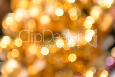Glittering golden Christmas background