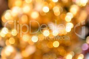 Glittering golden Christmas background
