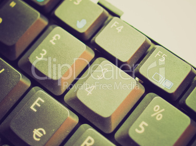 retro look computer keyboard