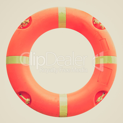 retro look lifebuoy