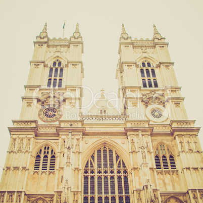 vintage look westminster abbey