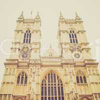 vintage look westminster abbey