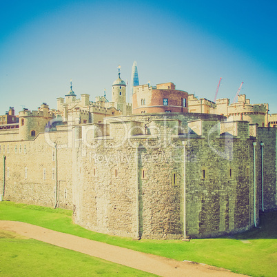 vintage look tower of london