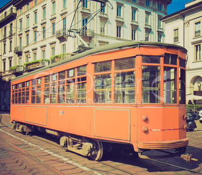 vintage tram milan