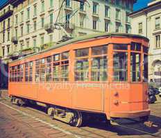 vintage tram milan