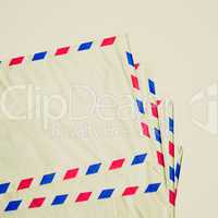retro look airmail letter