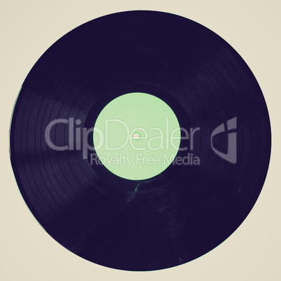 retro look vinyl record