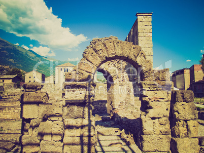 retro look roman theatre aosta