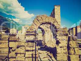 retro look roman theatre aosta