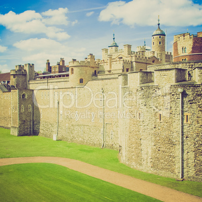 vintage look tower of london