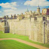 vintage look tower of london