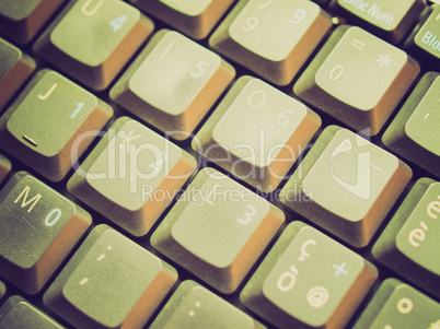 retro look computer keyboard