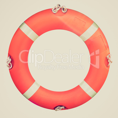 retro look lifebuoy