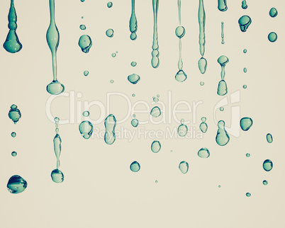 retro look water droplet