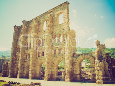 retro look roman theatre aosta