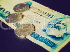 retro look ddr banknote