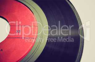 retro look vinyl record