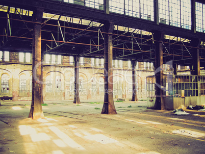 retro look abandoned factory