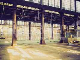 retro look abandoned factory